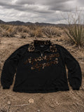 Black Fur Leopard Print Shirt